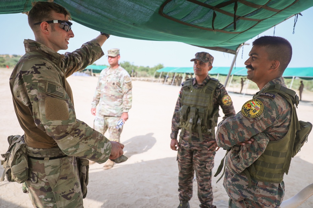 U.S. Army and Indian Army train together at YA 2024