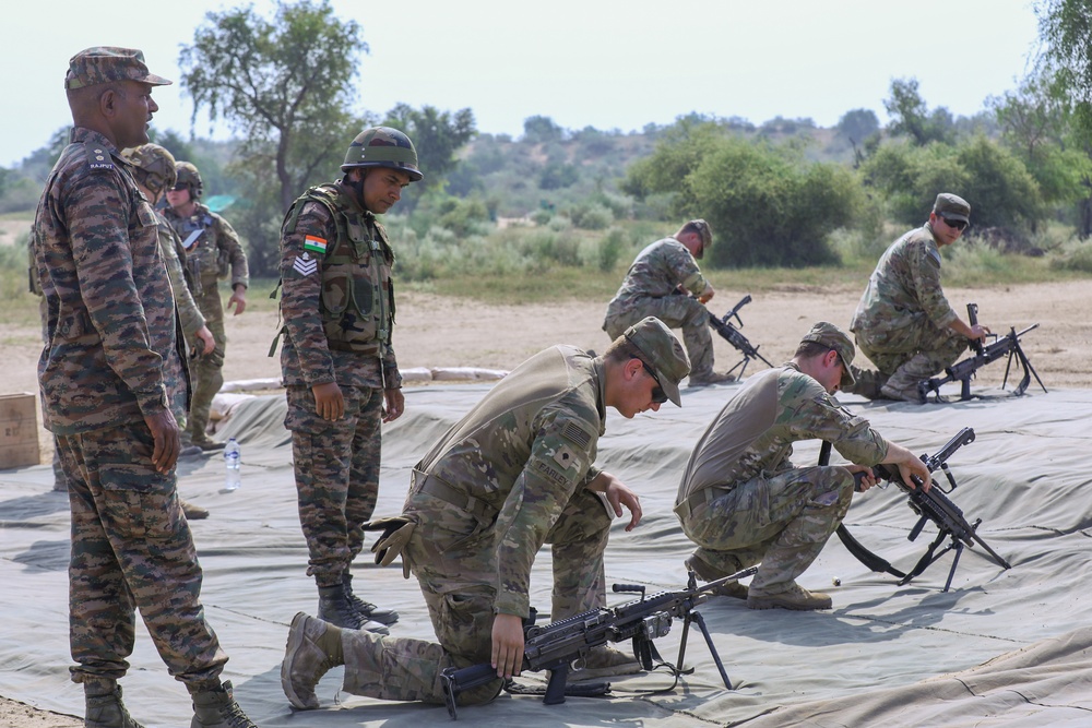 U.S. Army and Indian Army train together at YA 2024