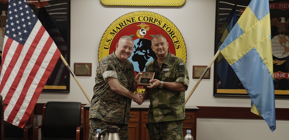 U.S. Marines, Swedish Navy talk deeper collaboration