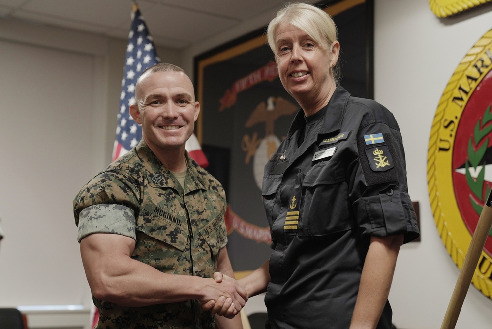 U.S. Marines, Swedish Navy talk deeper collaboration