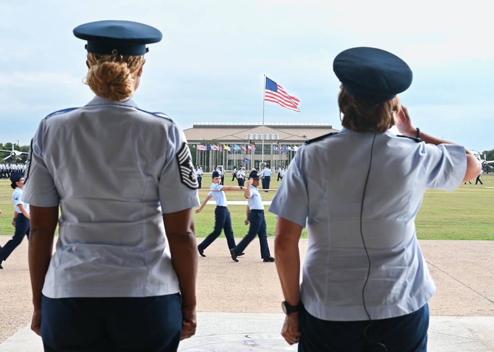 Col. Maguinness Reviews BMT Graduation