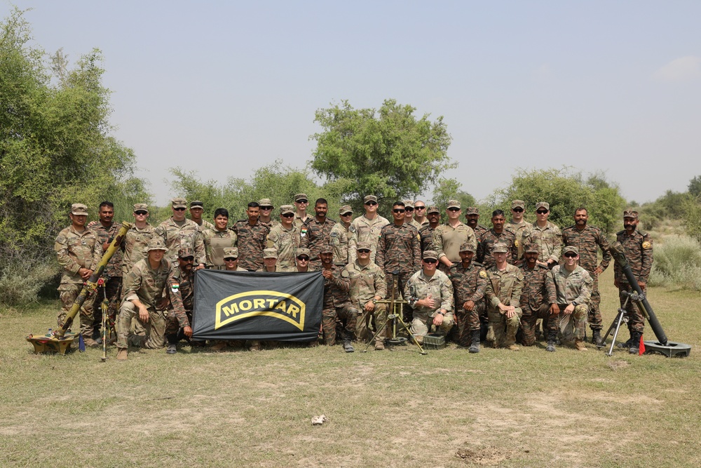 U.S. and Indian Army demonstrate artillery at YA 2024