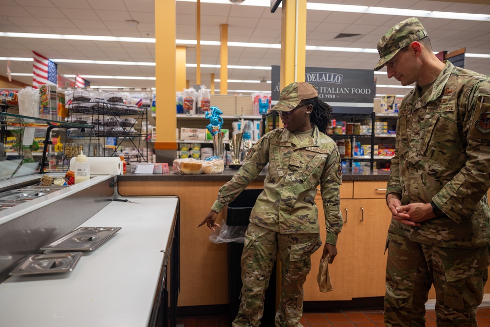 Col Ellison visits public health
