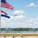 C-130 aircraft flies during air show