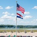 C-130 aircraft flies during air show
