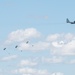 C-130 aircraft flies during air show
