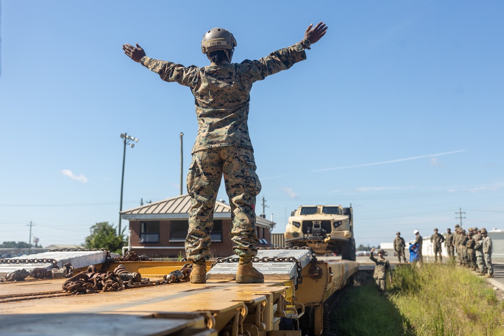 Combat Logistics Battalion 26 Conducts Railhead Operations Group Training Course