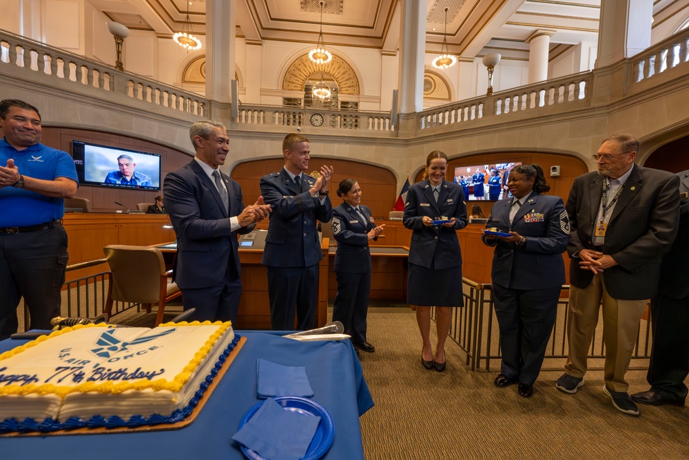 City of San Antonio recognizes USAF Birthday