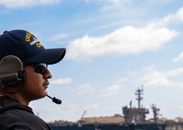Nimitz Sailor Stands Watch