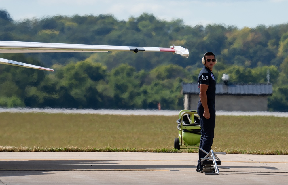 USAFADS perform at the Sound of Speed Airshow 2024