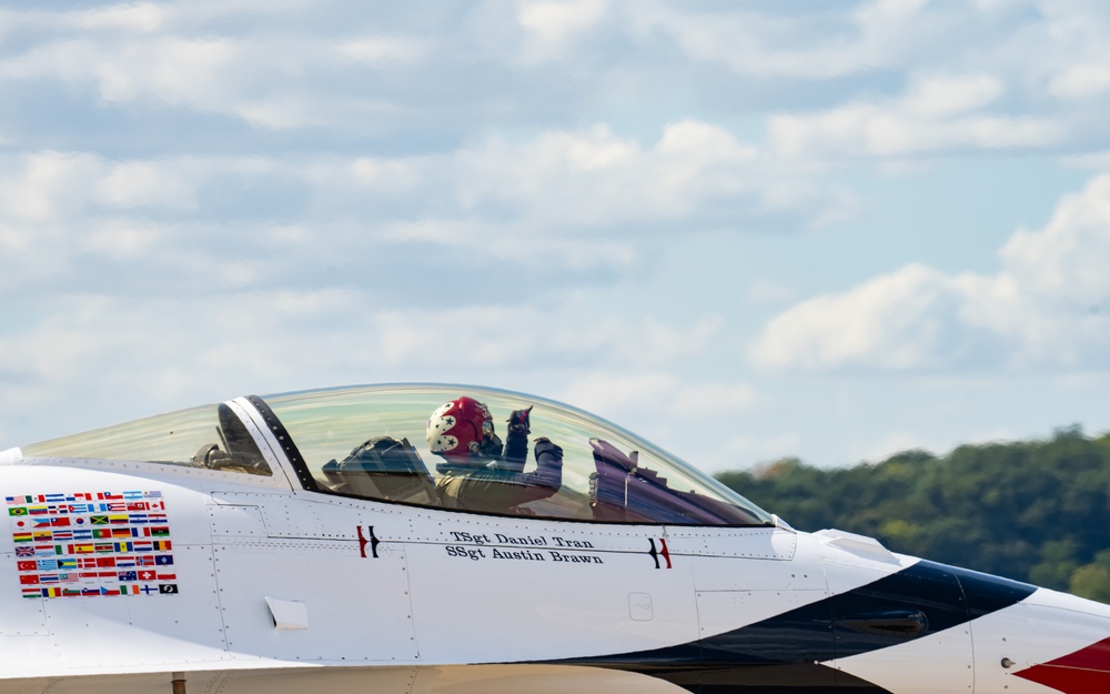 USAFADS perform at the Sound of Speed Airshow 2024