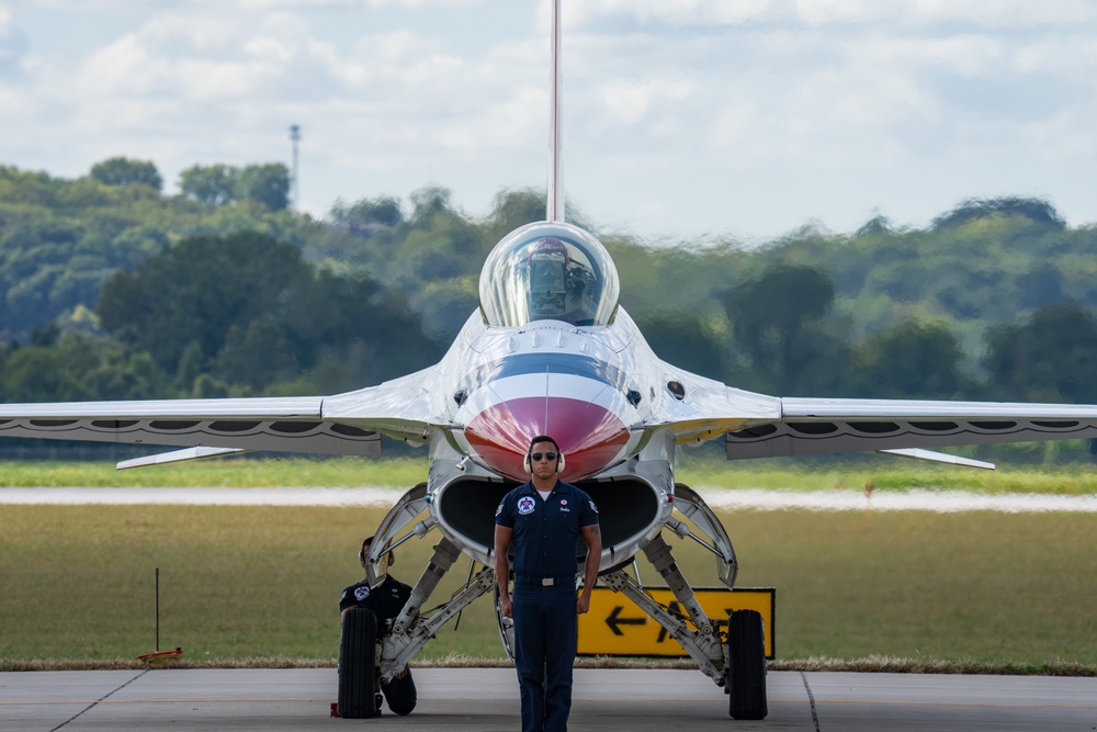 USAFADS perform at the Sound of Speed Airshow 2024