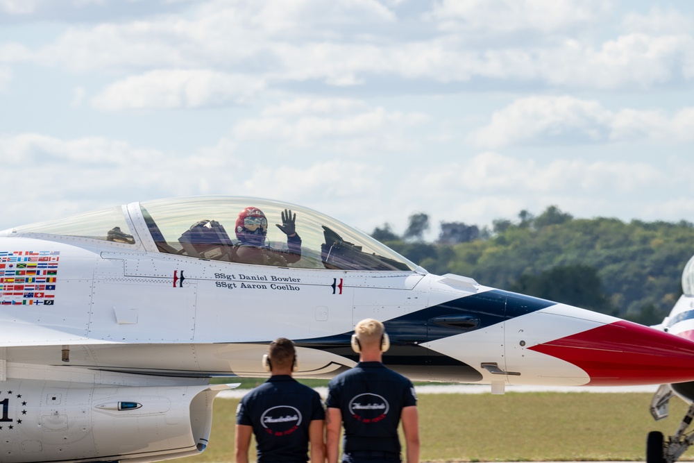 USAFADS perform at the Sound of Speed Airshow 2024