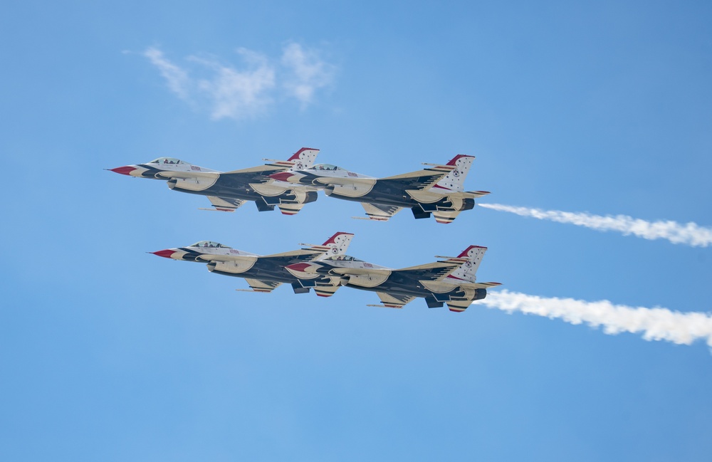 USAFADS perform at the Sound of Speed Airshow 2024