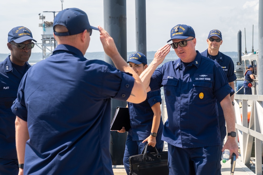 District 1 Commander Visits Station Sandy Hook