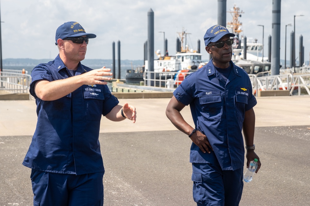 District 1 Commander Visits Station Sandy Hook