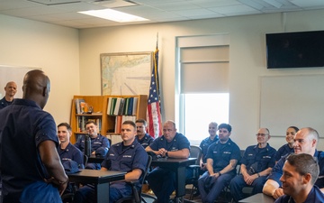 District 1 Commander Visits Station Sandy Hook