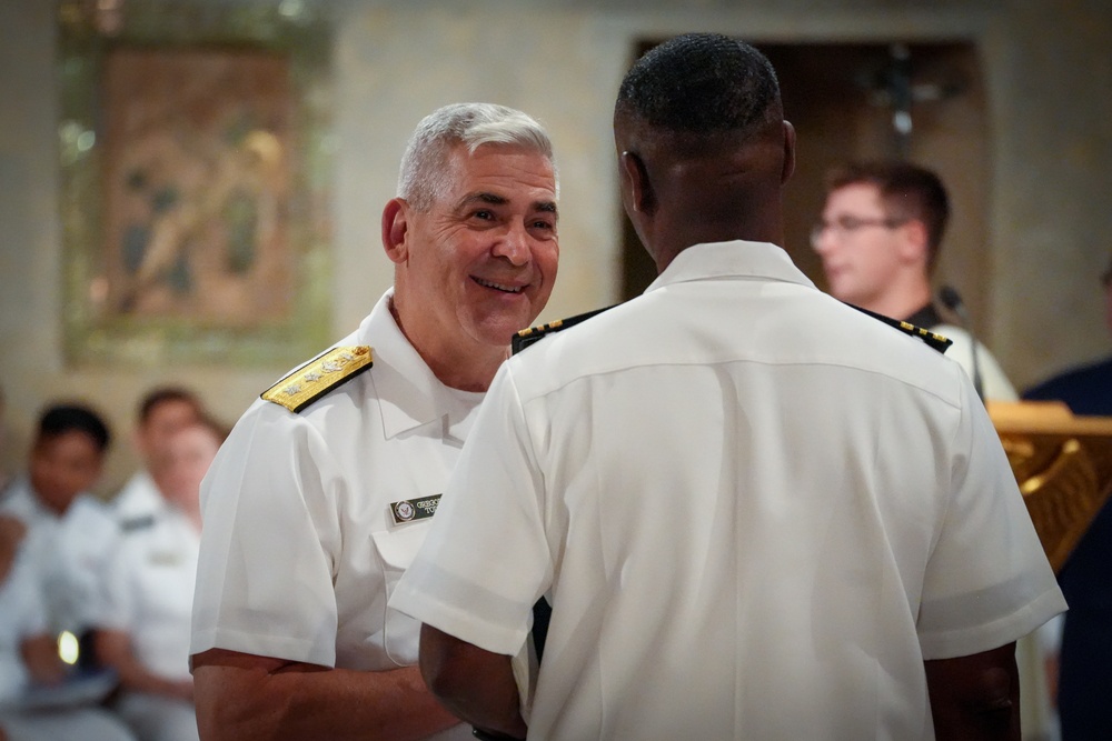 Navy Chief of Chaplains and Chaplain of the Marine Corps attend Father Capodanno Memorial Mass