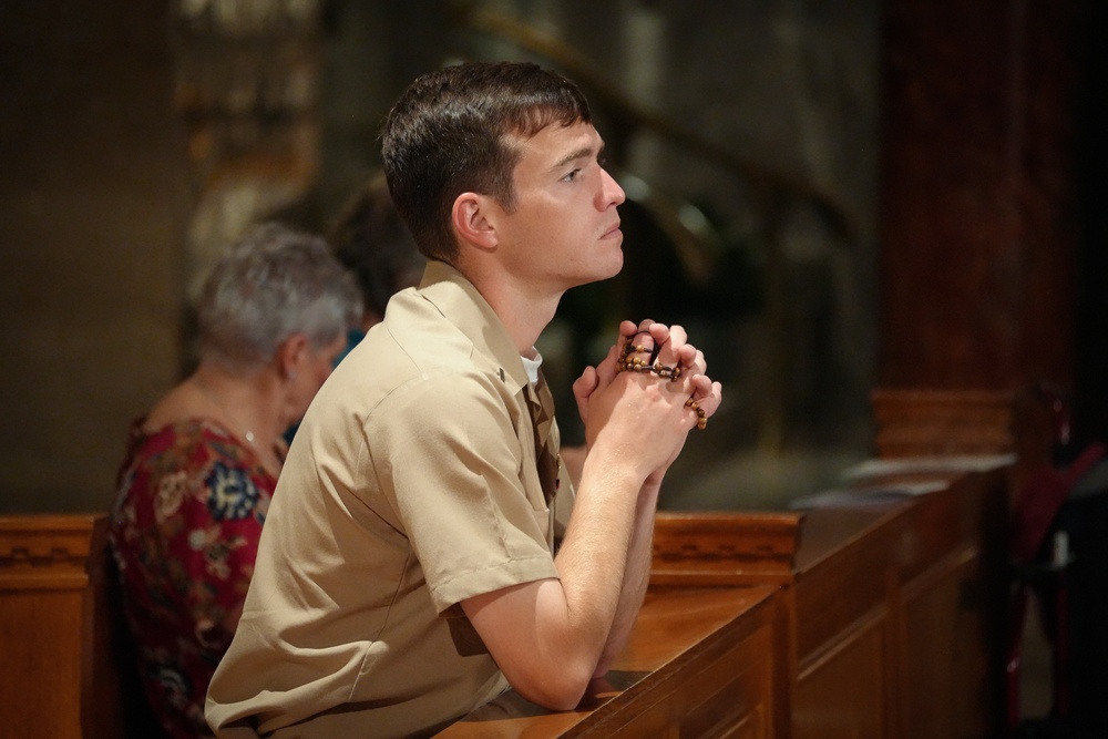 Navy Chief of Chaplains and Chaplain of the Marine Corps attend Father Capodanno Memorial Mass