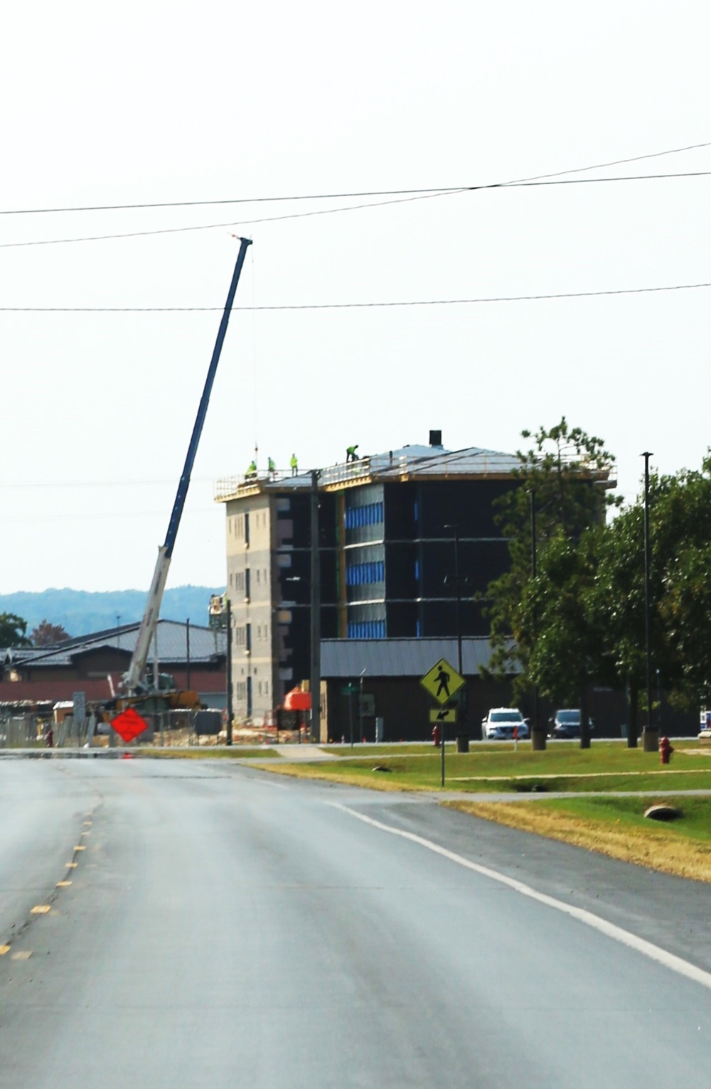 September 2024 construction operations of fiscal year 2022-funded South Barracks Project at Fort McCoy