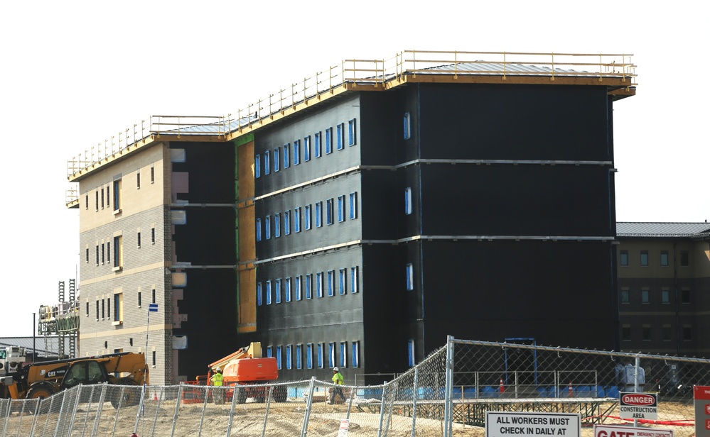 September 2024 construction operations of fiscal year 2022-funded South Barracks Project at Fort McCoy