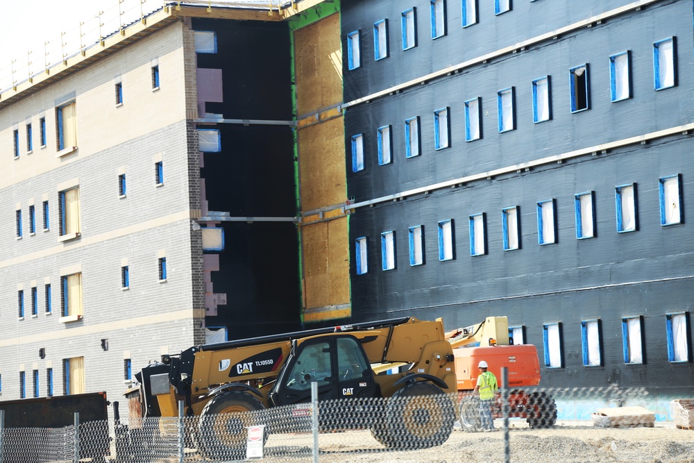 September 2024 construction operations of fiscal year 2022-funded South Barracks Project at Fort McCoy