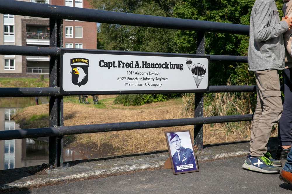Sint-Oedenrode renames bridge, pays tribute to Capt. Hancock