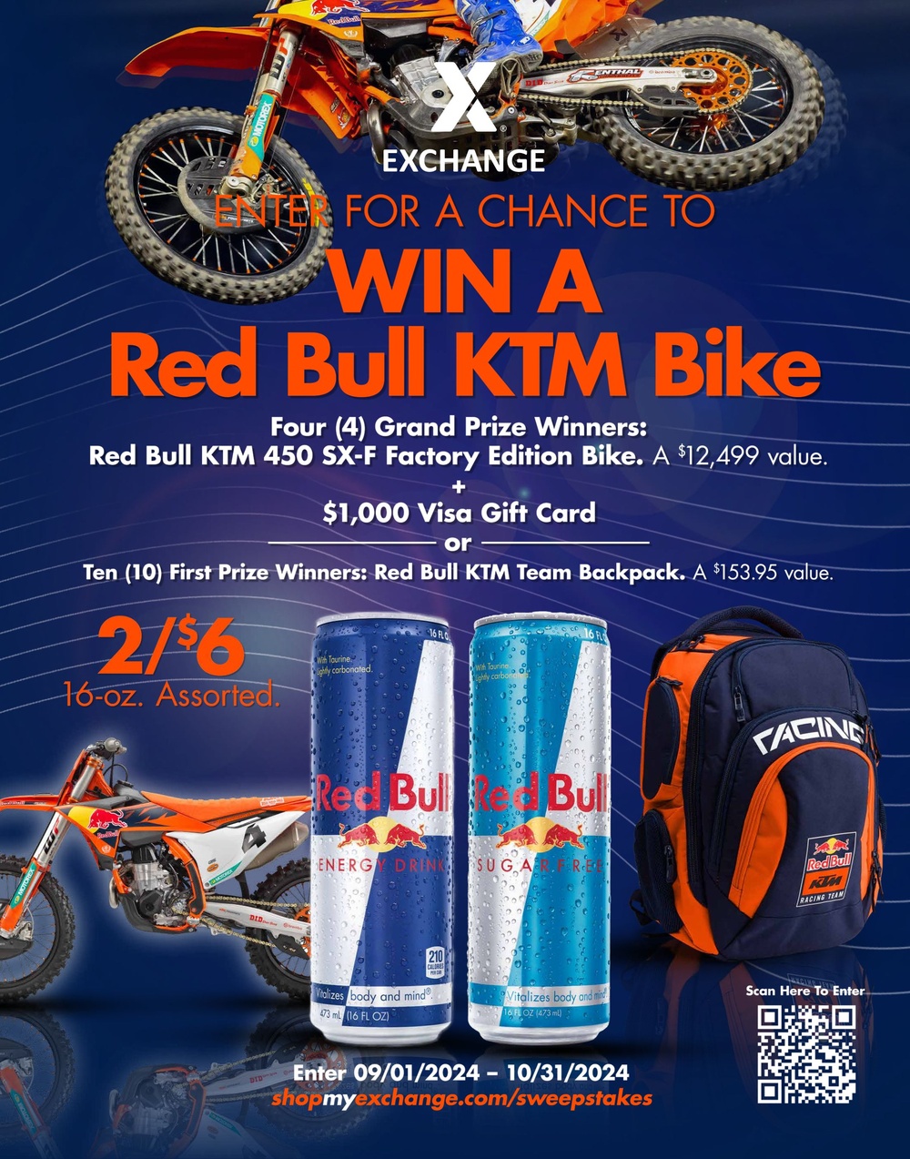 Exchange, Red Bull to Give Away $50,000 in Prizes in Red Bull KTM Bike Sweepstakes