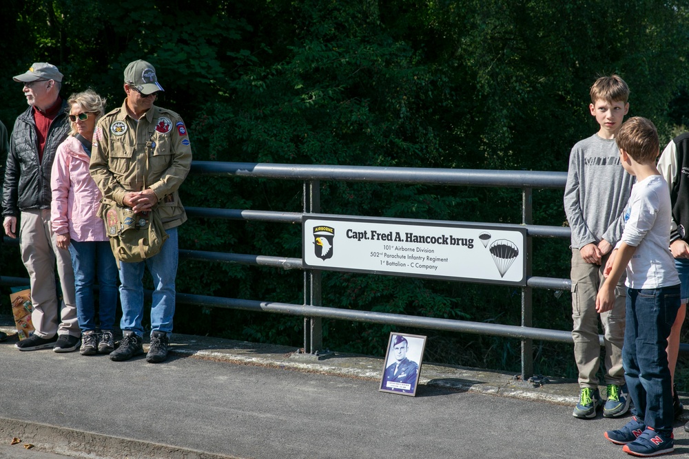 Sint-Oedenrode renames bridge, pays tribute to Capt. Hancock