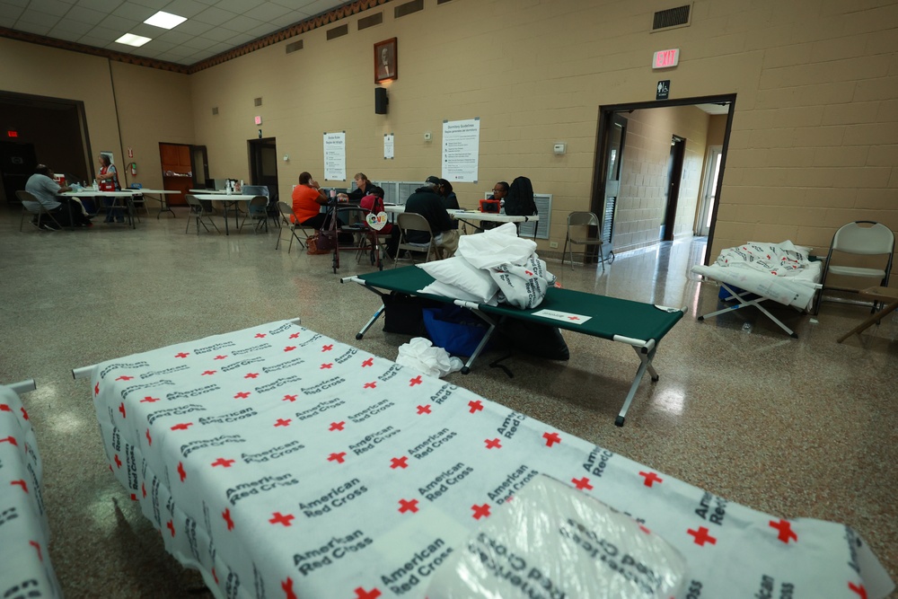 Hurricane Francine: FEMA Disaster Survivor Assistance Registration in Terrebonne Parish Shelter