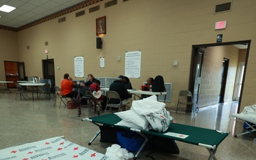 Hurricane Francine: FEMA Disaster Survivor Assistance Registration in Terrebonne Parish Shelter