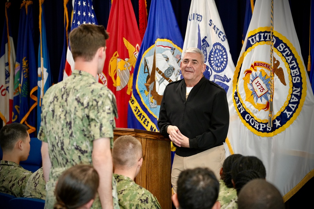 Navy Chief of Chaplains and Senior Enlisted Advisor visit Naval Station Newport