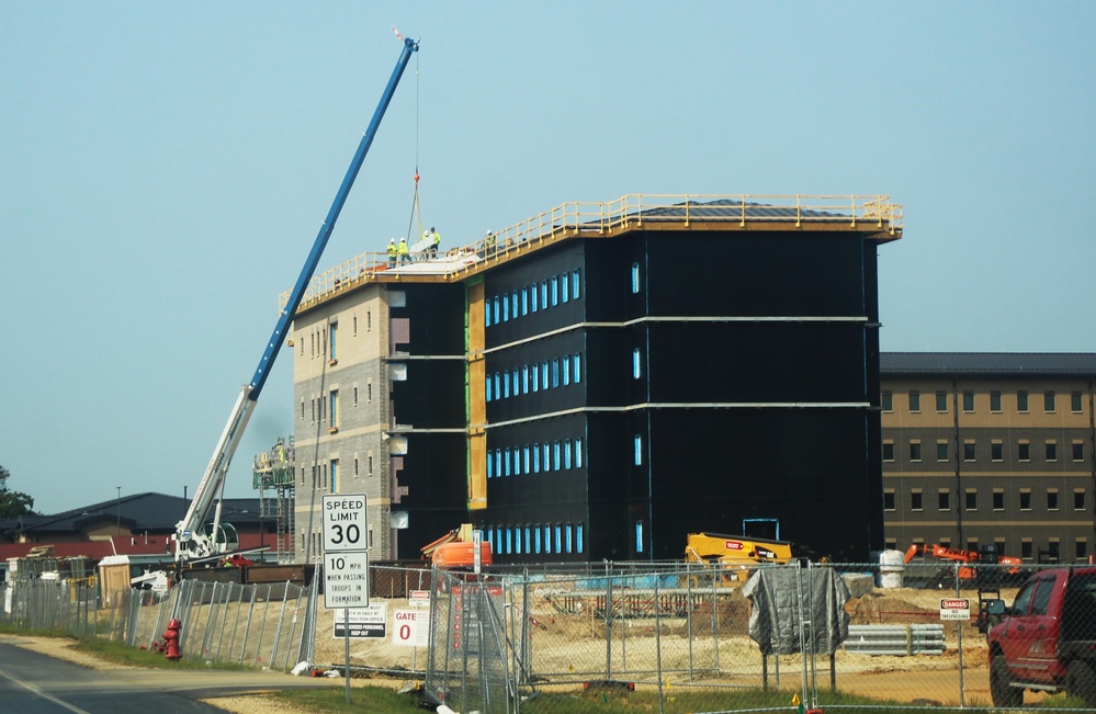 September 2024 construction operations of fiscal year 2022-funded South Barracks Project at Fort McCoy