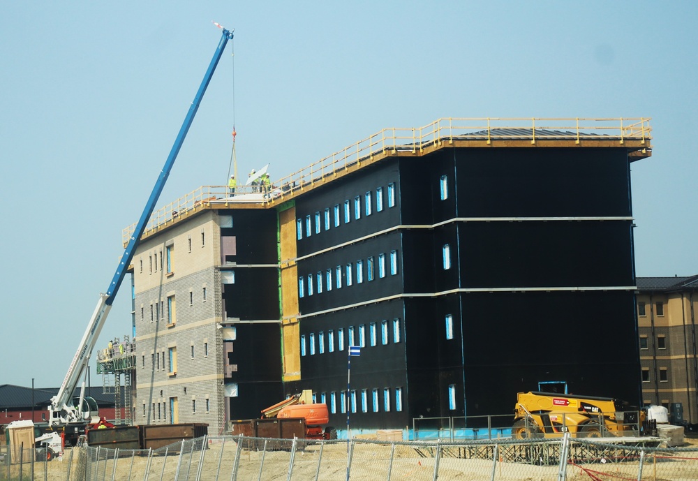 September 2024 construction operations of fiscal year 2022-funded South Barracks Project at Fort McCoy