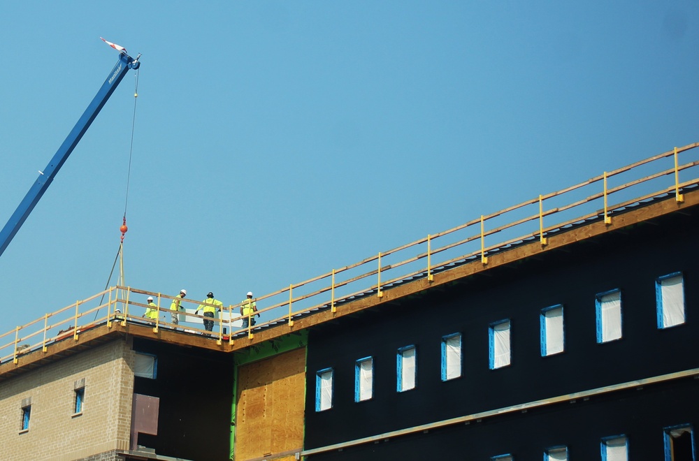 September 2024 construction operations of fiscal year 2022-funded South Barracks Project at Fort McCoy