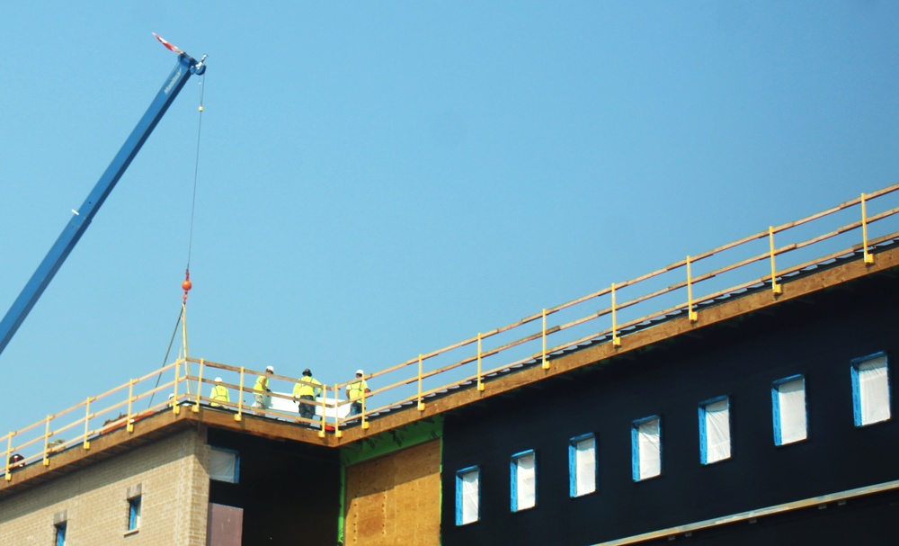 September 2024 construction operations of fiscal year 2022-funded South Barracks Project at Fort McCoy