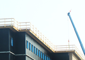 September 2024 construction operations of fiscal year 2022-funded South Barracks Project at Fort McCoy