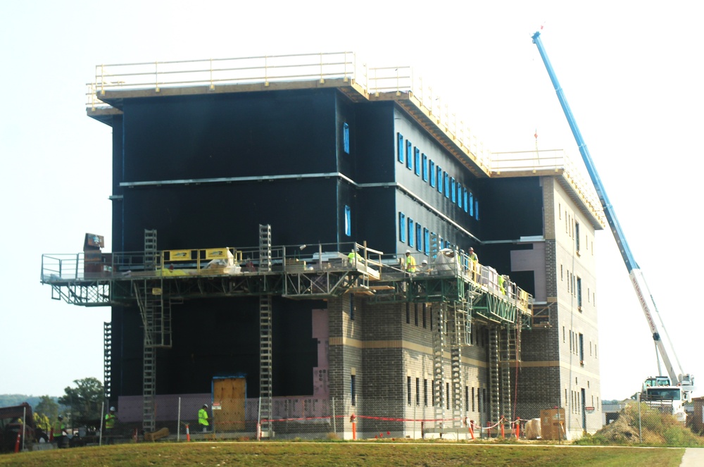 September 2024 construction operations of fiscal year 2022-funded South Barracks Project at Fort McCoy