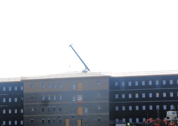 September 2024 construction operations of fiscal year 2022-funded South Barracks Project at Fort McCoy