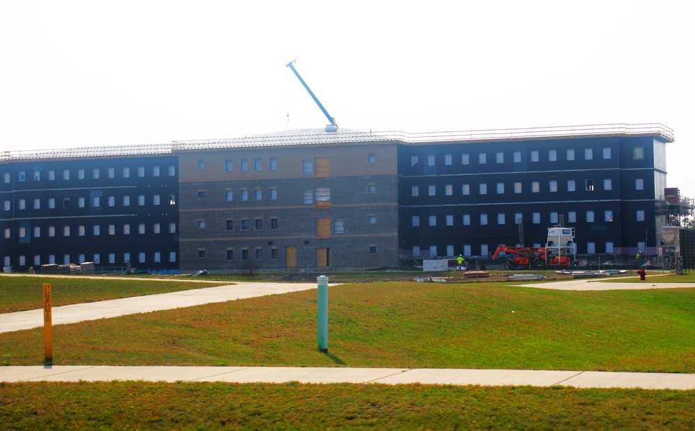 September 2024 construction operations of fiscal year 2022-funded South Barracks Project at Fort McCoy