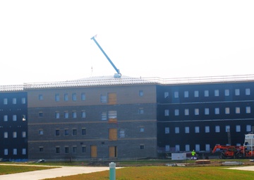 September 2024 construction operations of fiscal year 2022-funded South Barracks Project at Fort McCoy