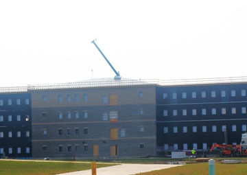 September 2024 construction operations of fiscal year 2022-funded South Barracks Project at Fort McCoy