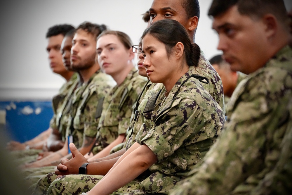 Navy Chief of Chaplains and Senior Enlisted Advisor visit Naval Station Newport