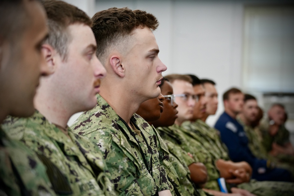 Navy Chief of Chaplains and Senior Enlisted Leader visit Naval Station Newport