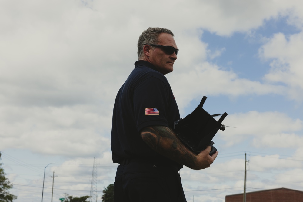 Sky Scouts of FESD – FF Ackley of Camp Geiger’s Fire Station 6