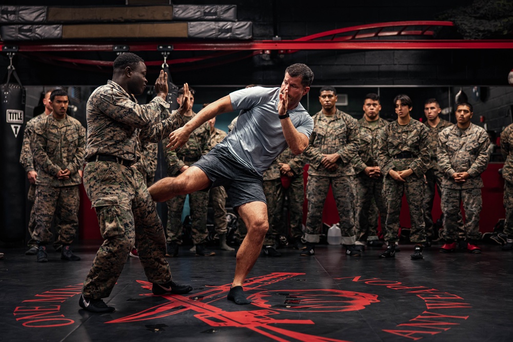 Former UFC Competitor Visits Marine Corps Base Quantico to Teach Service Members Martial Arts Techniques