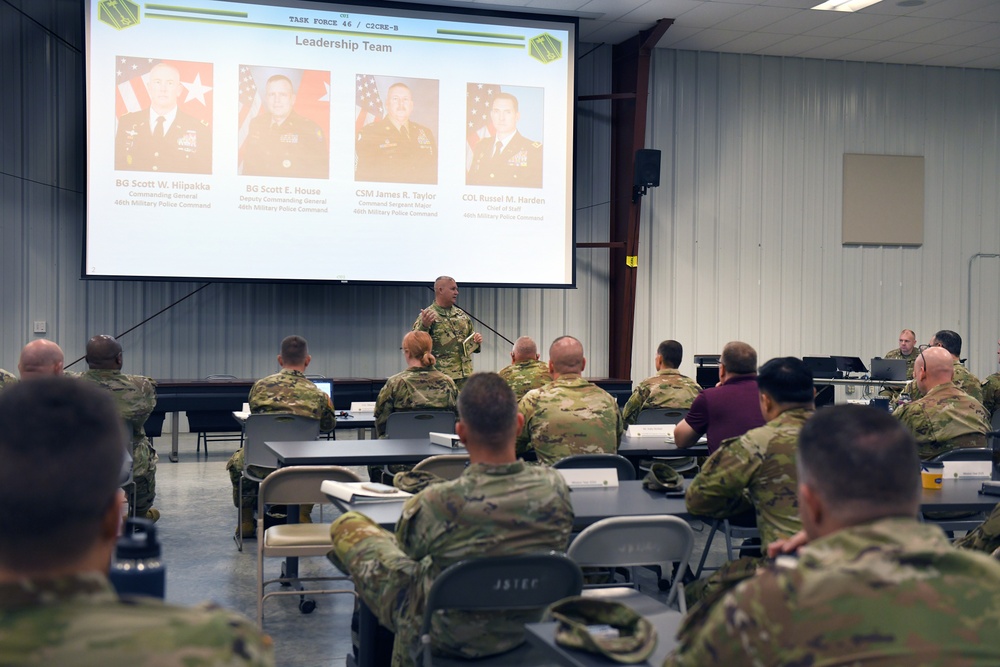 Task Force 46 hosts Key Leader Workshop, stays prepared for C2CRE mission