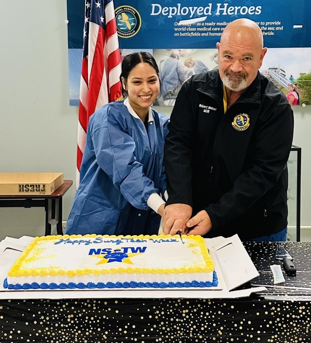 Surgical Tech Week Cake Cutting at NH Jacksonville