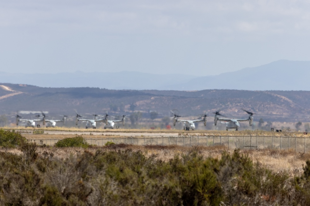 VMM-163 and VMGR-352 launch for deployment for training