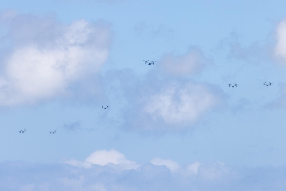 VMM-163 and VMGR-352 launch for deployment for training